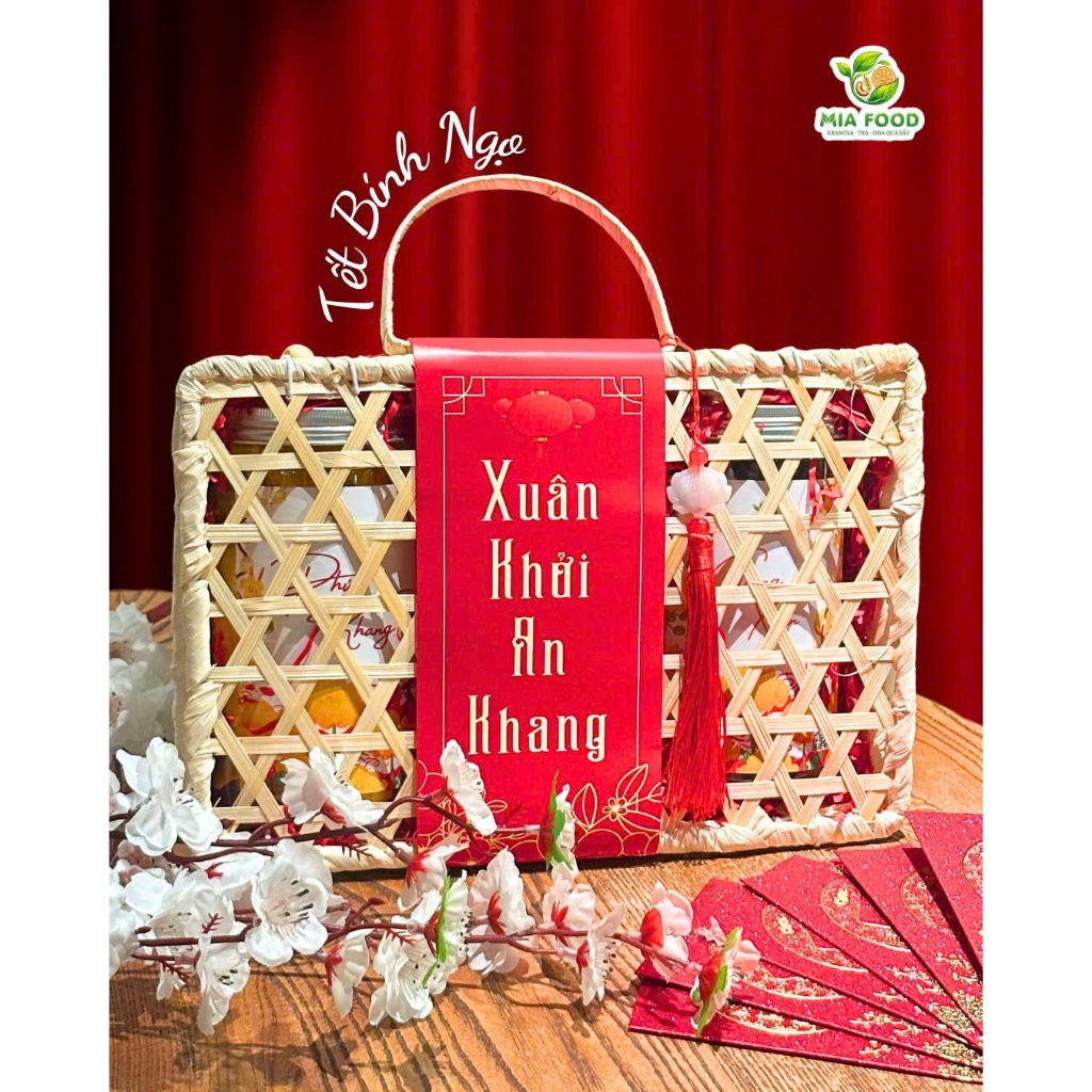 Set Quà Tết Cao Cấp MIA FOOD - Hạt Lành, Tết An Khang - Dinh Dưỡng Vẹn Toàn