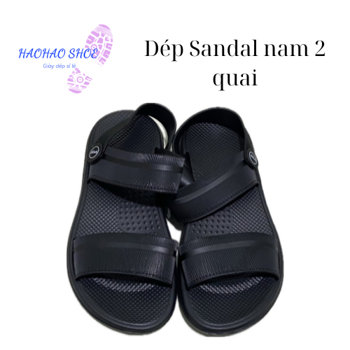 Dép Sandal nam quai ngang dễ đi, thời trang basic, hiện đại có thể đi làm, đi chơi HAOHAO SHOE