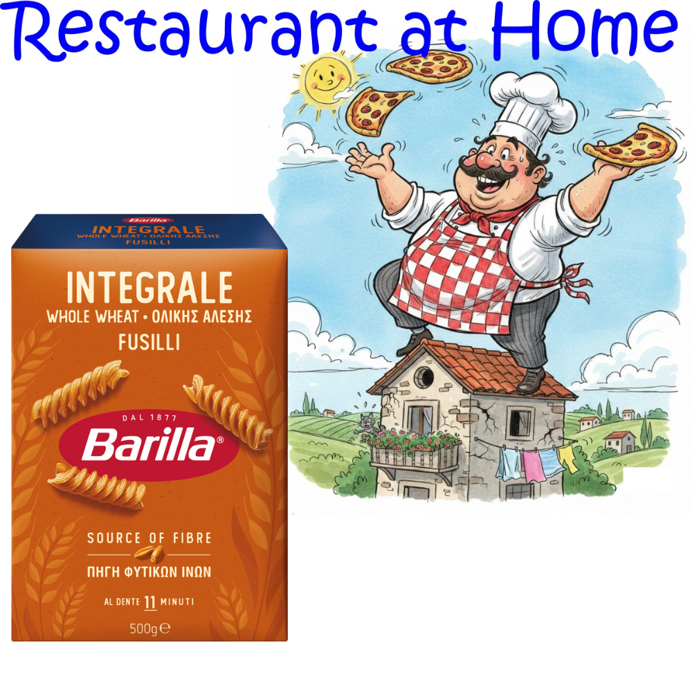 Mì Ý Fusili Integrale Barilla 500g – Pasta Nguyên Cám, Giàu Chất Xơ, Lành Mạnh