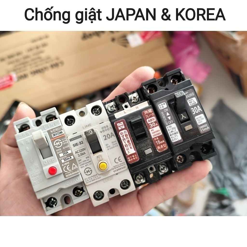 APTOMAT CHỐNG GIẬT JAPAN NHẬT BÃI