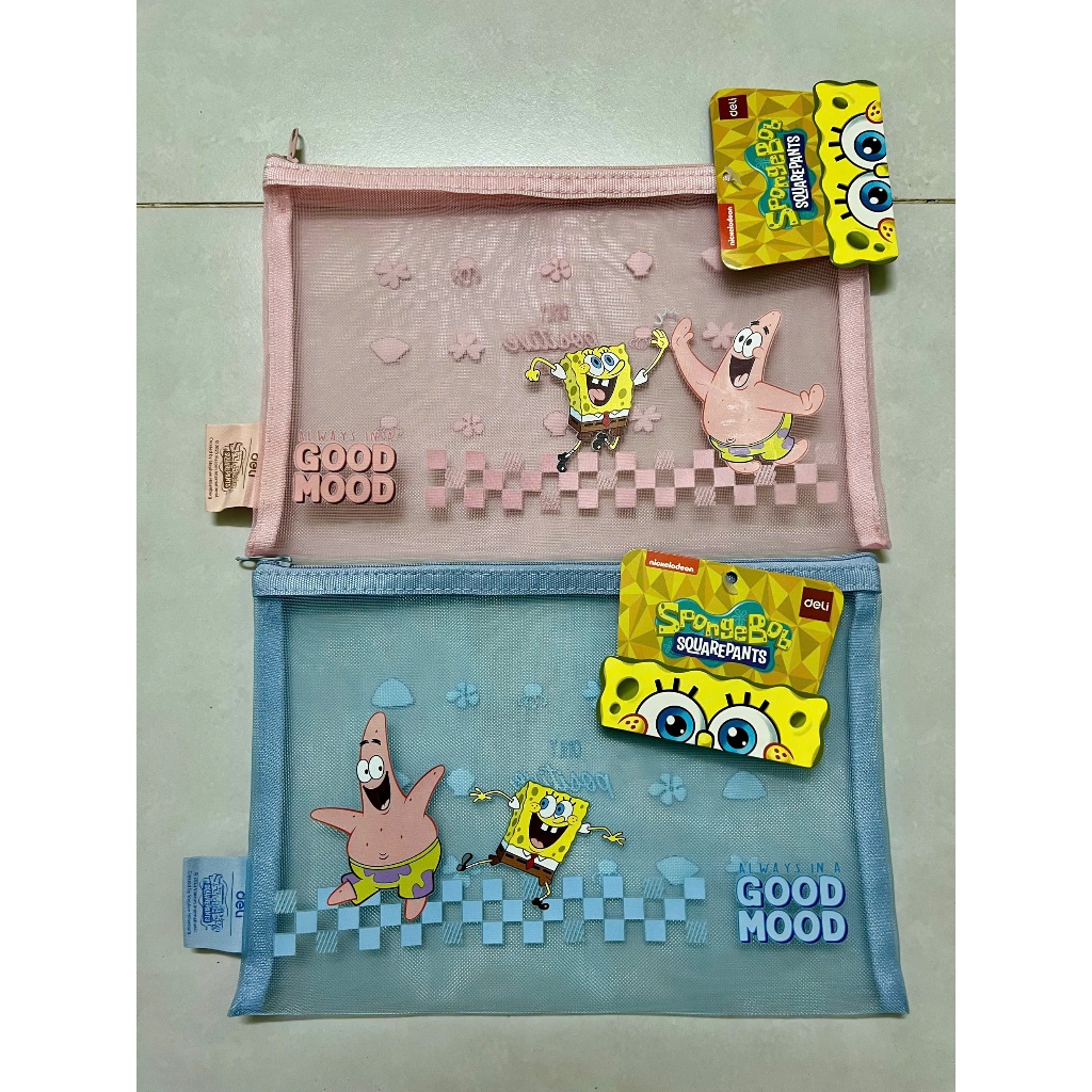 Túi Đựng Bút Bóp Viết Lưới Bọt Biển Deli - Size Lớn A5