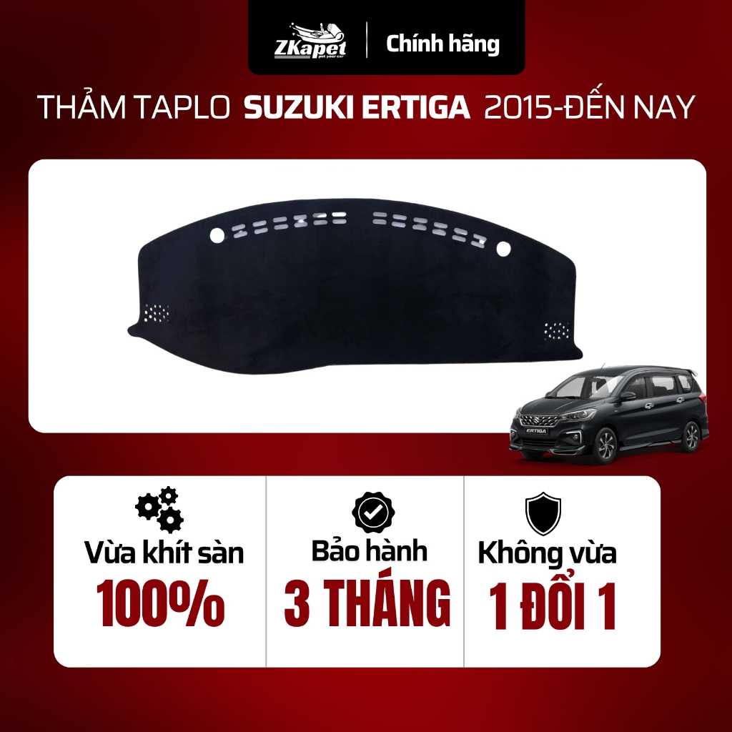 Thảm Taplo Ô Tô Suzuki Ertiga 2015-Đến Nay, Chống Bẩn Toàn Diện ZKAPET