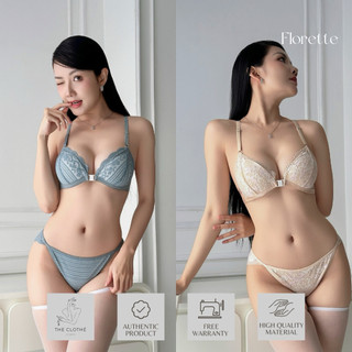 Bralette - Đồ lót thiết kế - Set Florette Mút Mỏng (Ren Mới)