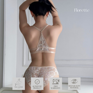 Bralette - Đồ lót thiết kế - Set Florette Mút Mỏng (Ren Mới)