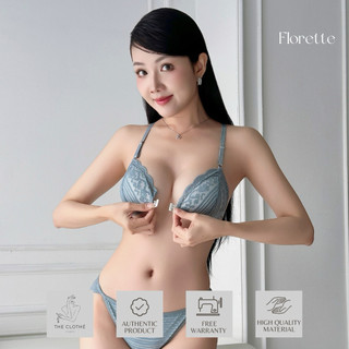 Bralette - Đồ lót thiết kế - Set Florette Mút Mỏng (Ren Mới)