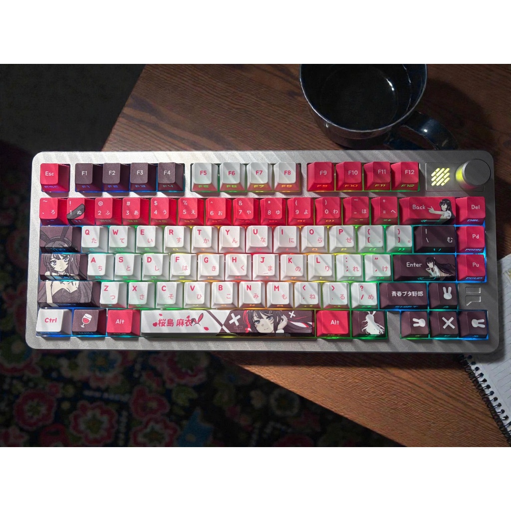 Keycap Rabbitmai – Mystic Domain - Xuyên led - Song ngữ nhật | Keycap Anime | Keyboard Studio