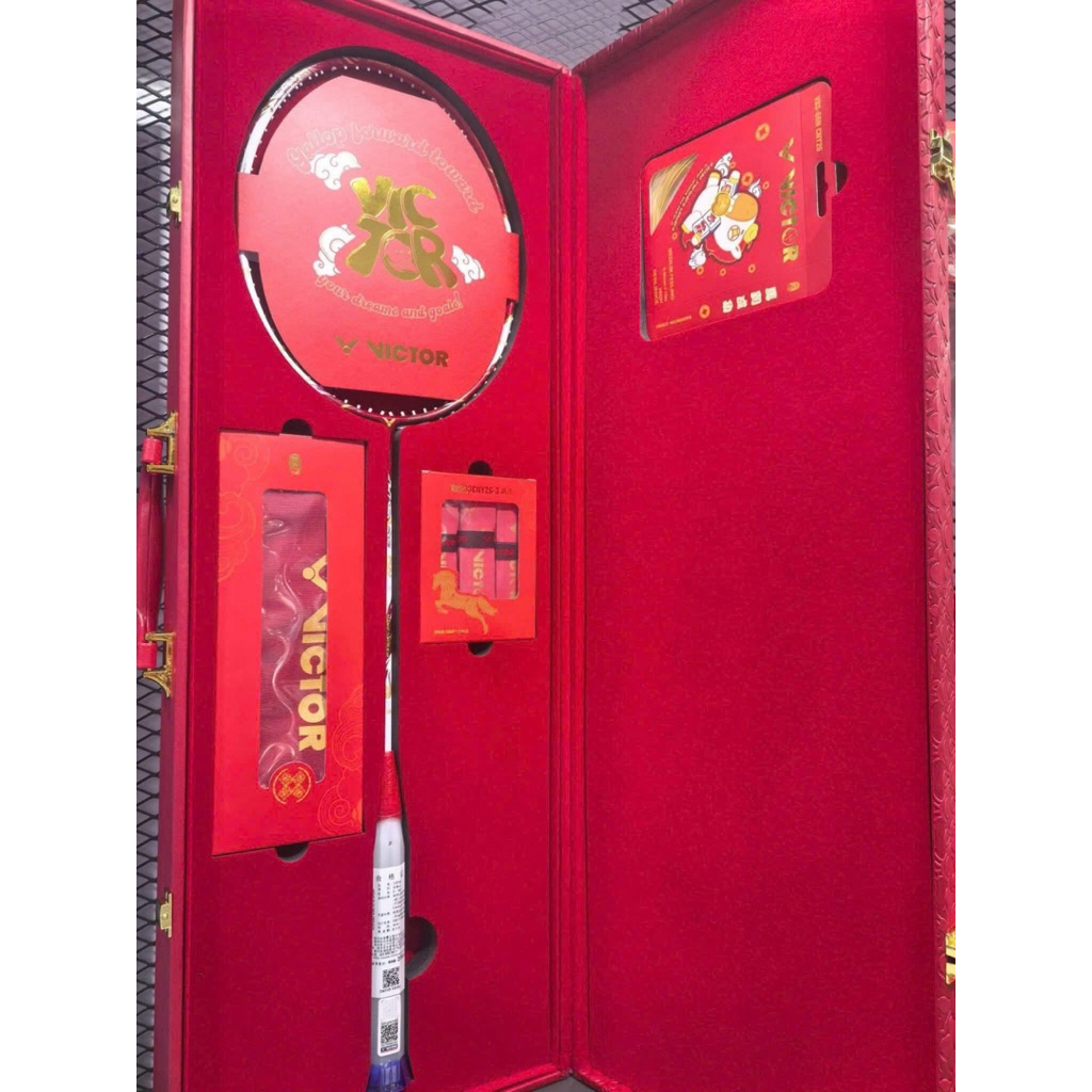 [Đan cước-Tặng túi+Quấn] Set Vợt Cầu Lông Victor Auraspeed HS Plus CNY (CHINA NEW YEAR) 2026 Chính H