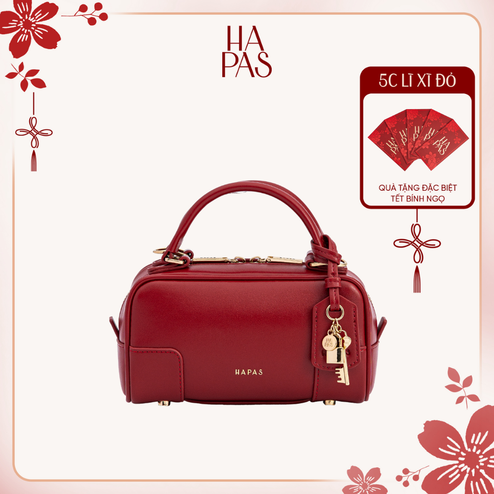 [HAPPINESS 2026] Túi Xách Tay Mini Dáng Hộp Lock Chic Size 19 HAPAS - Túi Đi Chơi Tết Cổ Điển