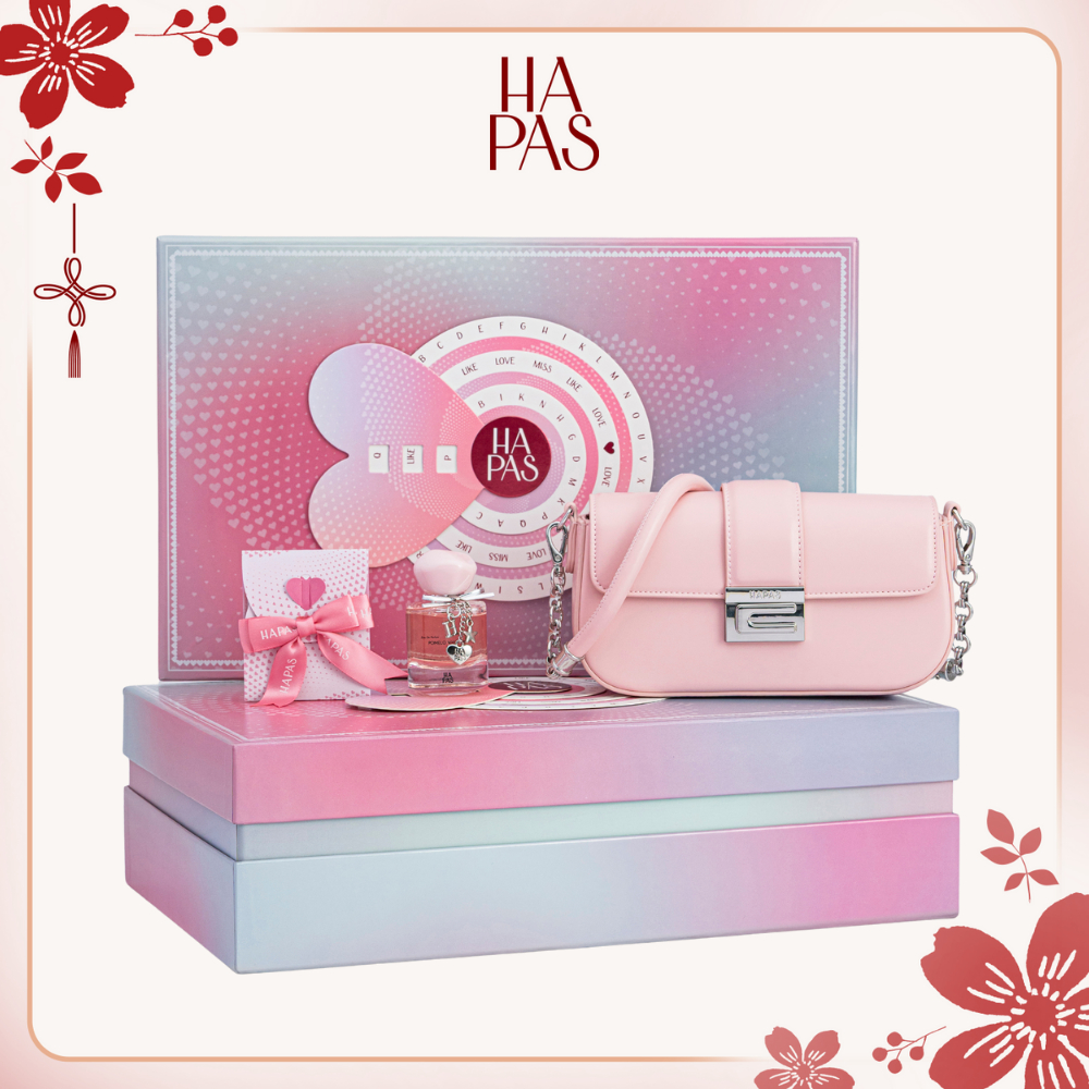 Bộ Quà Tặng Túi Xách "Dịu Dàng" HAPAS 2026 - Món Quà Valentine 14/2 Tinh Tế