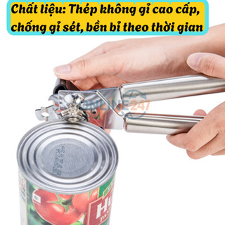 Dụng cụ khui hộp, khui hộp sữa, khui nắp lon sữa, khui nắp đồ ăn. Đa năng bằng Inox kích thước 20x45 cm