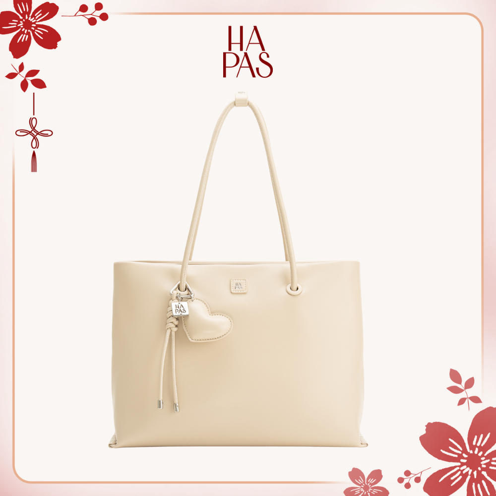 Túi Tote Quai Tròn Hearty Cỡ Lớn Size 35 HAPAS