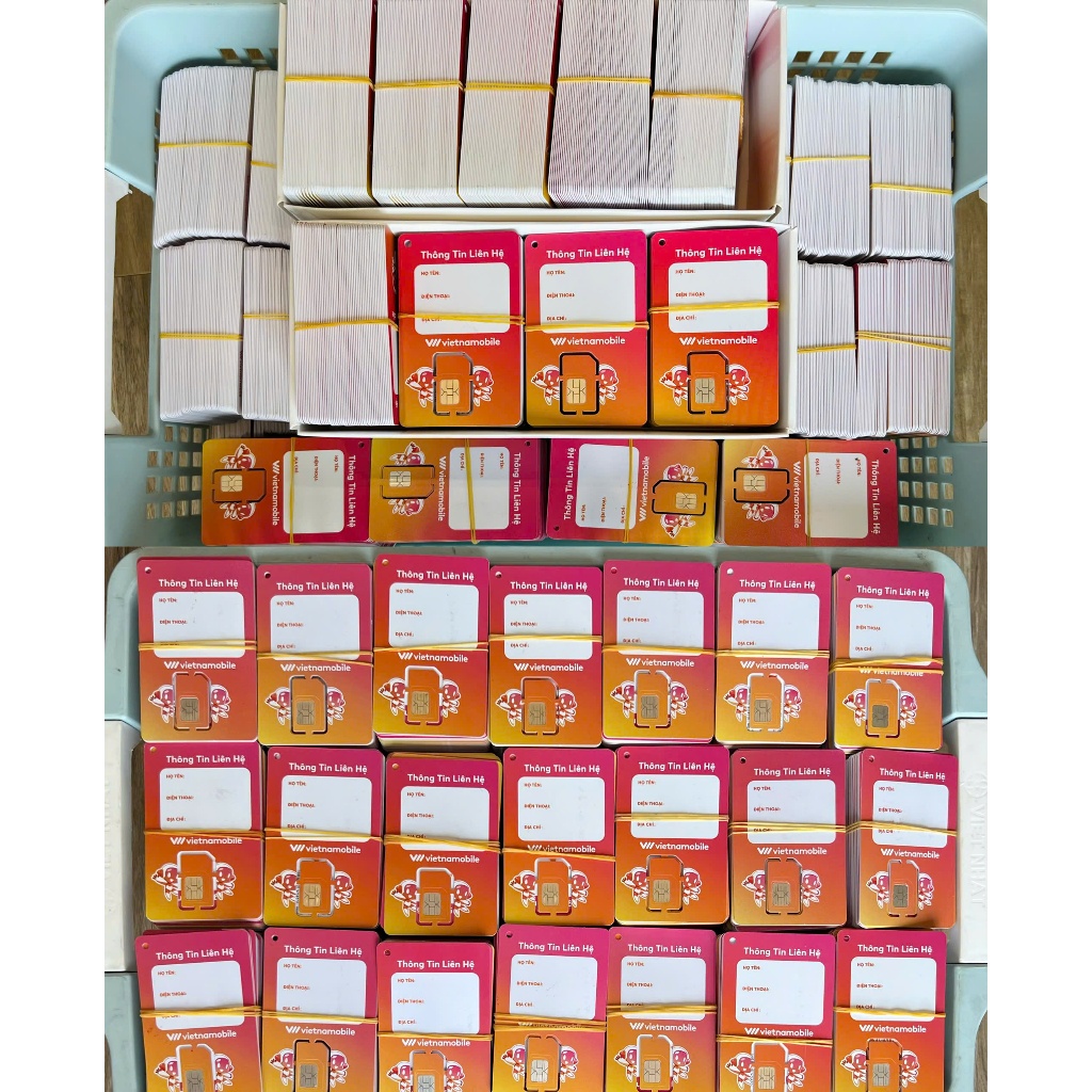 Kho sim Vietnamobile giá rẻ, đầu số 05 09 nhận mã OTP tạo được nhiều loại tài khoản.