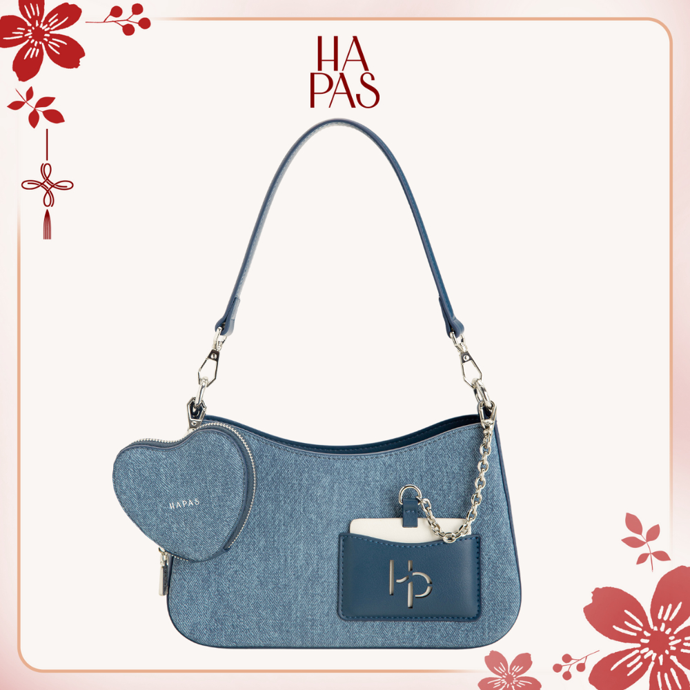 Túi Xách Nữ Hobo Đáy Vuông Love Charm HAPAS - TDV240358