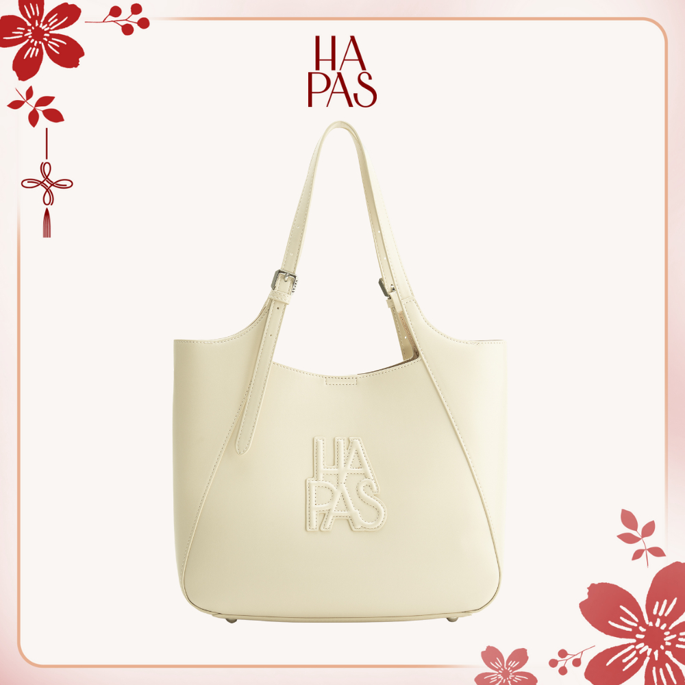 Túi Tote Camel Dập Nổi Cỡ Lớn Size 33 HAPAS