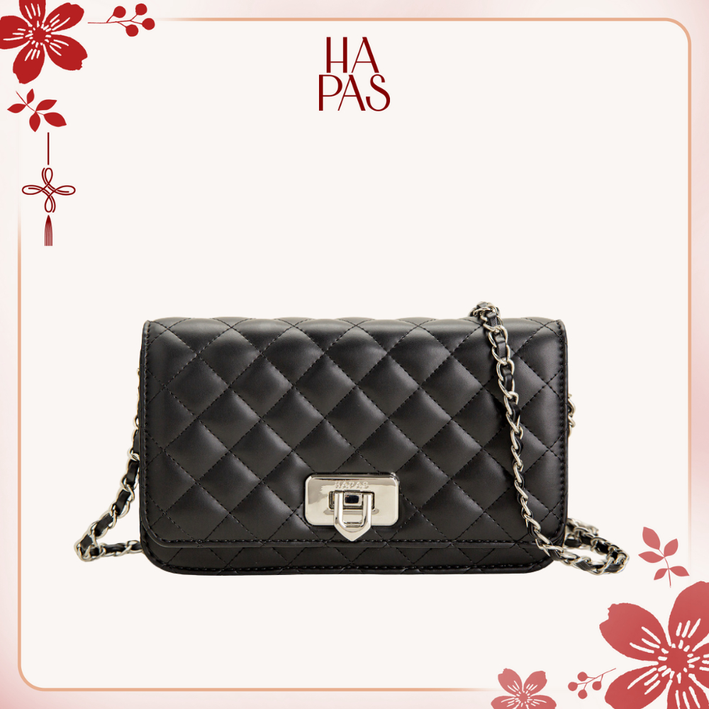 Túi Xách Nữ Đeo Chéo Ô Trám Nắp Gập HAPAS - TDC20138
