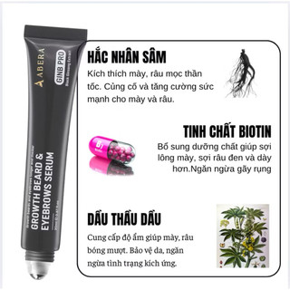 Serum mọc râu và lông mày Abera GinB Pro.