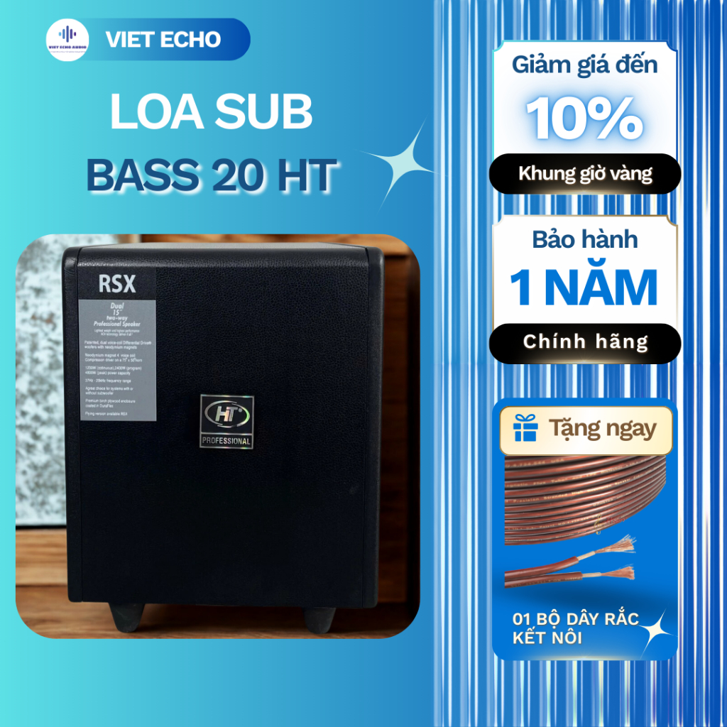 Loa Sub Điện Bass 20 HT Úp Đất – Siêu Trầm Chắc Khỏe | Có Cắt Tần & Volume, Công Suất 250–300W – Hỗ 