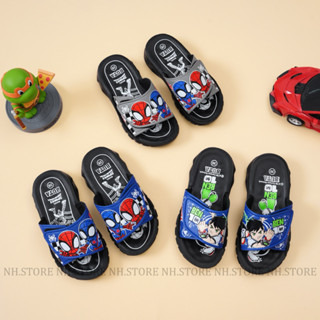 Dép ngan Siêu Nhân Cho Bé Trai, Có Size Từ 26->36, Đế Cao 2cm,Dép lê cho bé trai mang đi chơi dễ thương Mang Bao Êm Chân