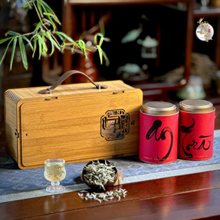 Quà Tặng Hộp Gỗ Trà Ngon Hảo Hạng Shan Tuyết & Thái Nguyên Chè Uống Cổ Thụ Pha Biếu Người Thân Sếp Doanh Nghiệp