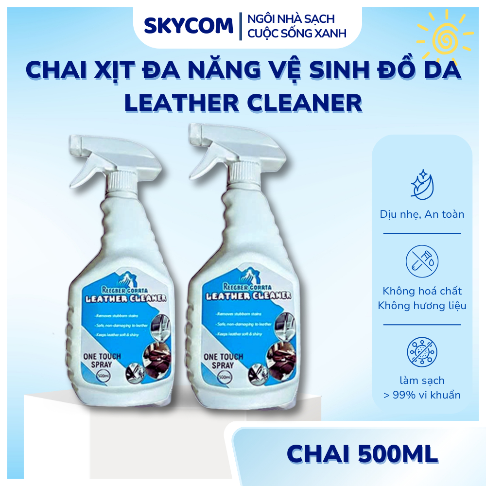 Xịt vệ sinh đồ da LEATHER CLEANER - Dung dịch vệ sinh nội thất ô tô LEATHER CLEANER làm sạch ghế da,