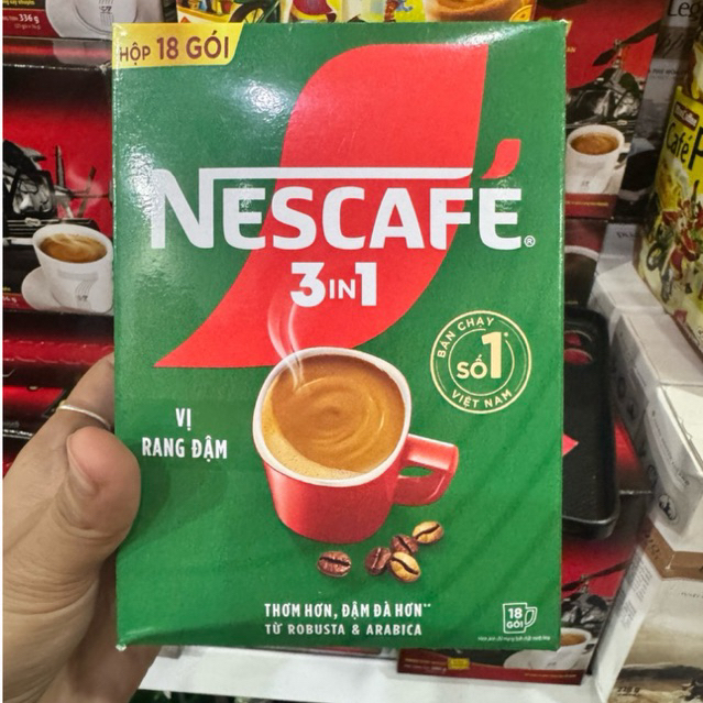 Hộp NESTCAFE hòa tan xanh 3in1 (20x17g)