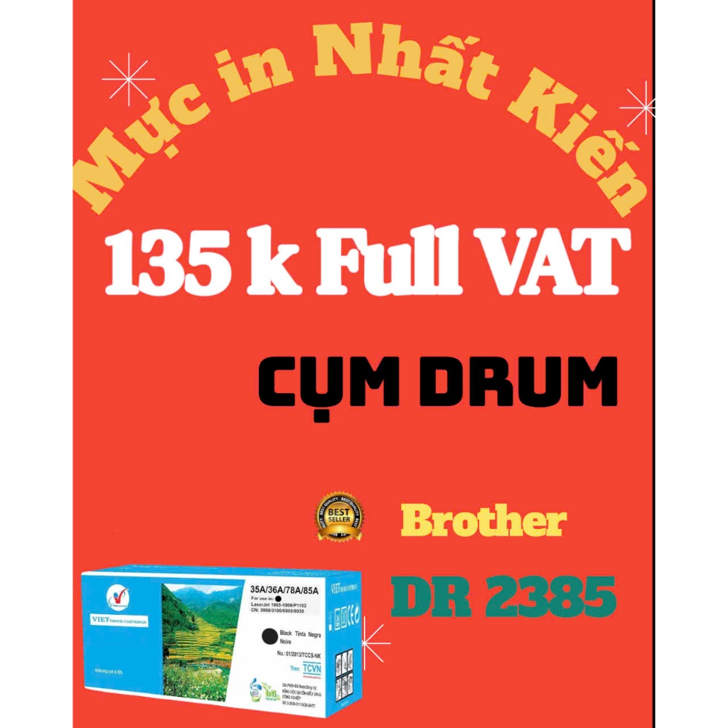 Cụm Drum Brother  DR 2385 - Nhất kiến