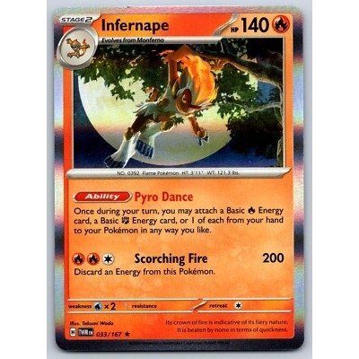 [Thẻ bài Pokemon EN] Infernape 033/167 Twilight Masquerade (TWM) Holo