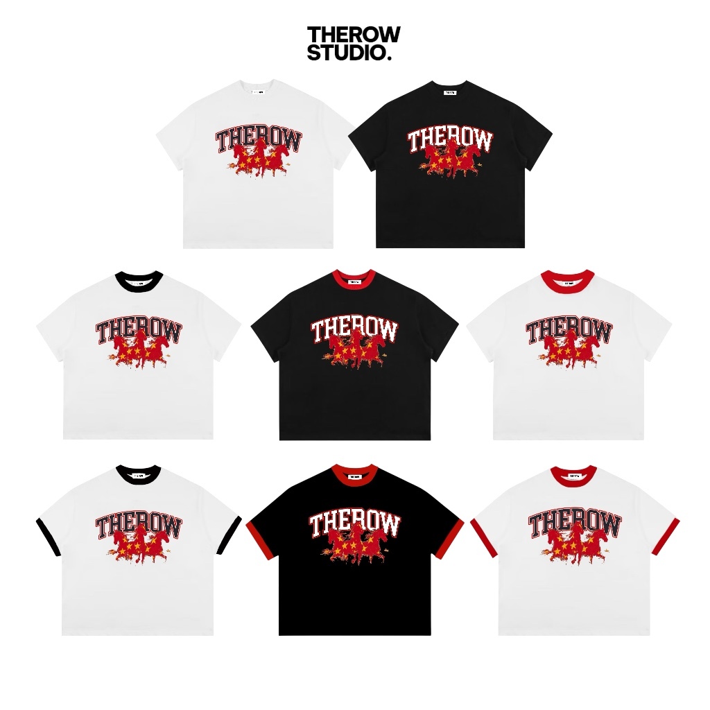 [TẾT 2026] TN1 THEROW Áo Thun Boxy Local Brand Tay Ngắn Cotton 250gsm "NGỰA" Áo Phông Forrm Rộng Kiểu Đẹp Unisex Nam Nữ | BigBuy360 - bigbuy360.vn