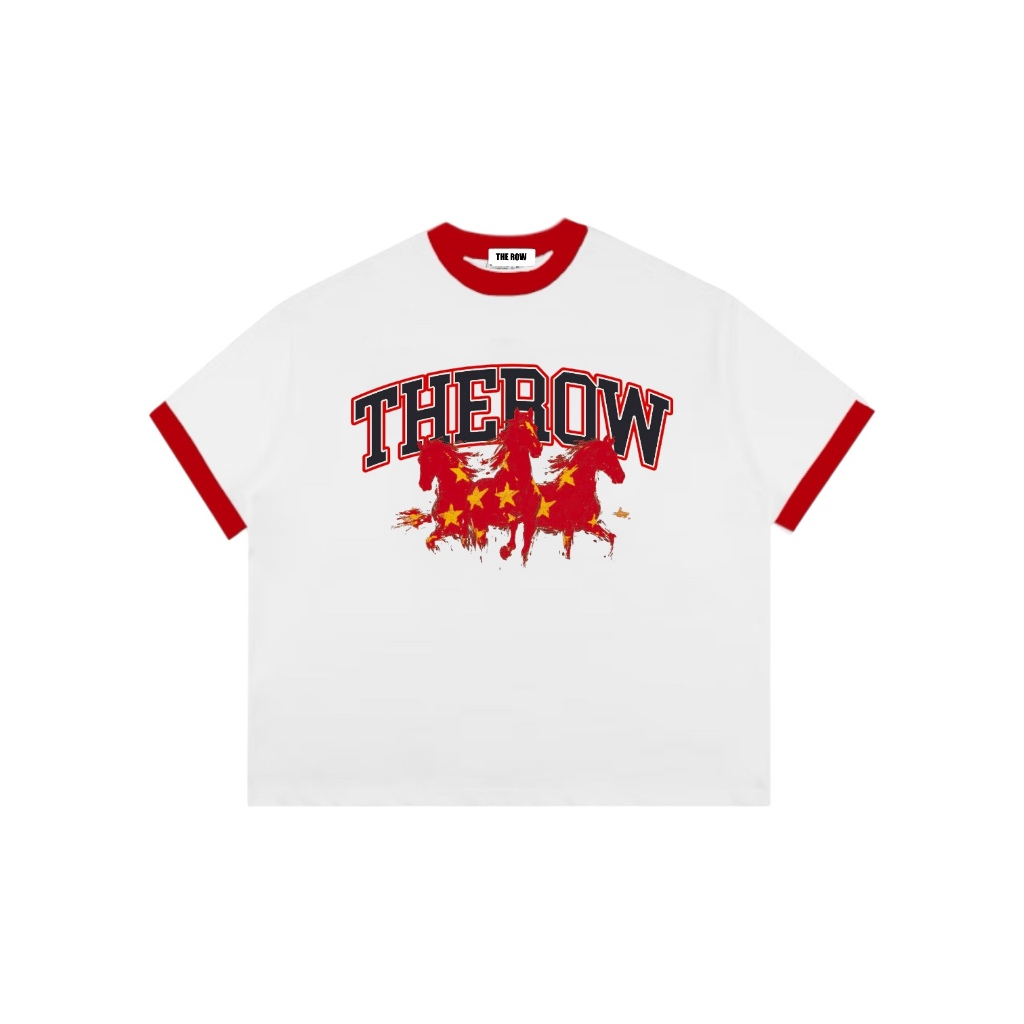 [TẾT 2026] TN1 THEROW Áo Thun Boxy Local Brand Tay Ngắn Cotton 250gsm "NGỰA" Áo Phông Forrm Rộng Kiểu Đẹp Unisex Nam Nữ | BigBuy360 - bigbuy360.vn
