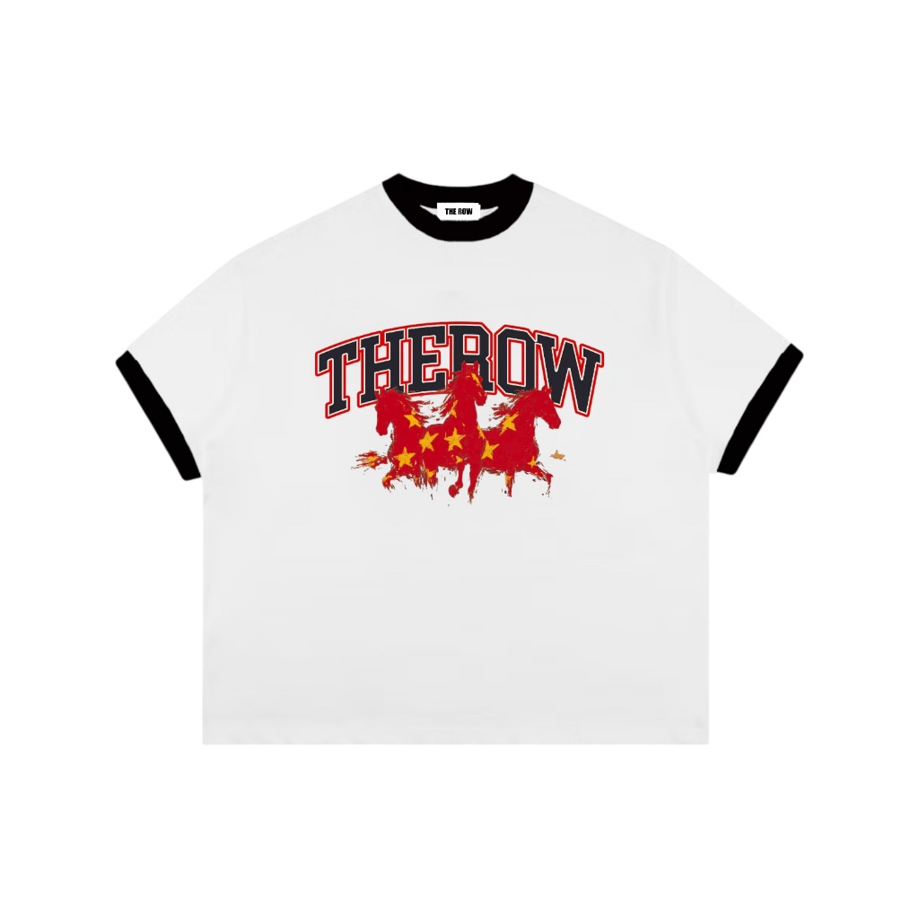 [TẾT 2026] TN1 THEROW Áo Thun Boxy Local Brand Tay Ngắn Cotton 250gsm "NGỰA" Áo Phông Forrm Rộng Kiểu Đẹp Unisex Nam Nữ | BigBuy360 - bigbuy360.vn