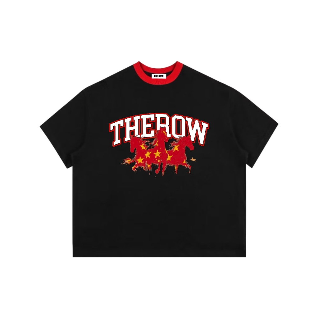 [TẾT 2026] TN1 THEROW Áo Thun Boxy Local Brand Tay Ngắn Cotton 250gsm "NGỰA" Áo Phông Forrm Rộng Kiểu Đẹp Unisex Nam Nữ | BigBuy360 - bigbuy360.vn