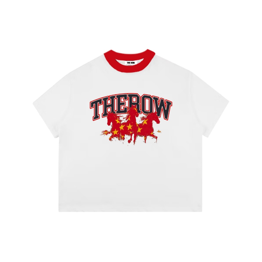 [TẾT 2026] TN1 THEROW Áo Thun Boxy Local Brand Tay Ngắn Cotton 250gsm "NGỰA" Áo Phông Forrm Rộng Kiểu Đẹp Unisex Nam Nữ | BigBuy360 - bigbuy360.vn