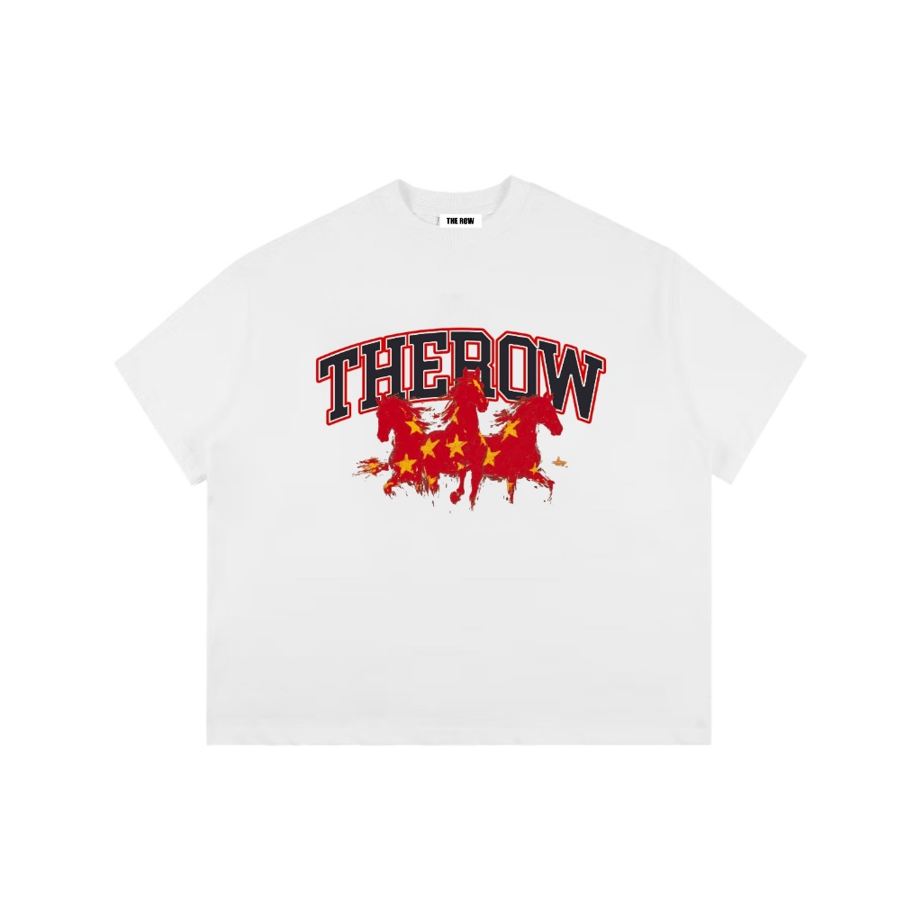 [TẾT 2026] TN1 THEROW Áo Thun Boxy Local Brand Tay Ngắn Cotton 250gsm "NGỰA" Áo Phông Forrm Rộng Kiểu Đẹp Unisex Nam Nữ | BigBuy360 - bigbuy360.vn