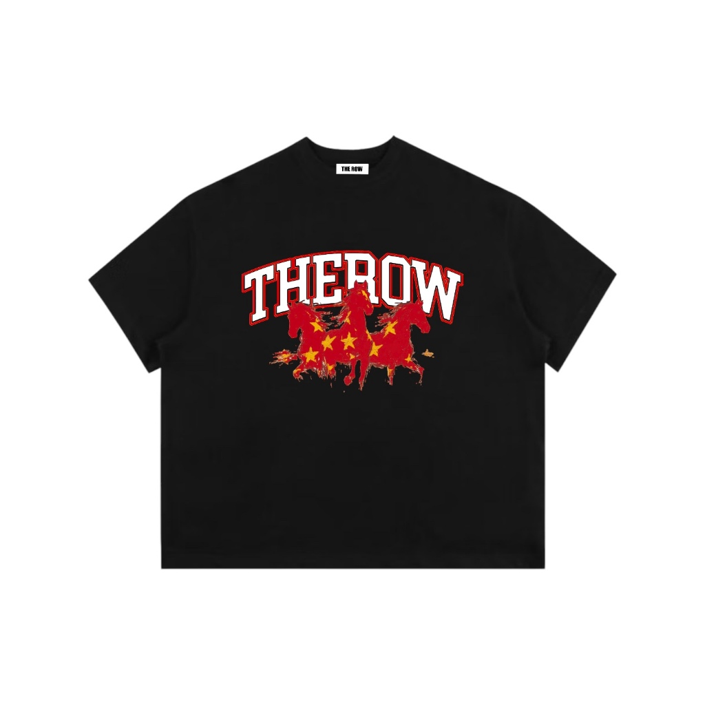 [TẾT 2026] TN1 THEROW Áo Thun Boxy Local Brand Tay Ngắn Cotton 250gsm "NGỰA" Áo Phông Forrm Rộng Kiểu Đẹp Unisex Nam Nữ | BigBuy360 - bigbuy360.vn