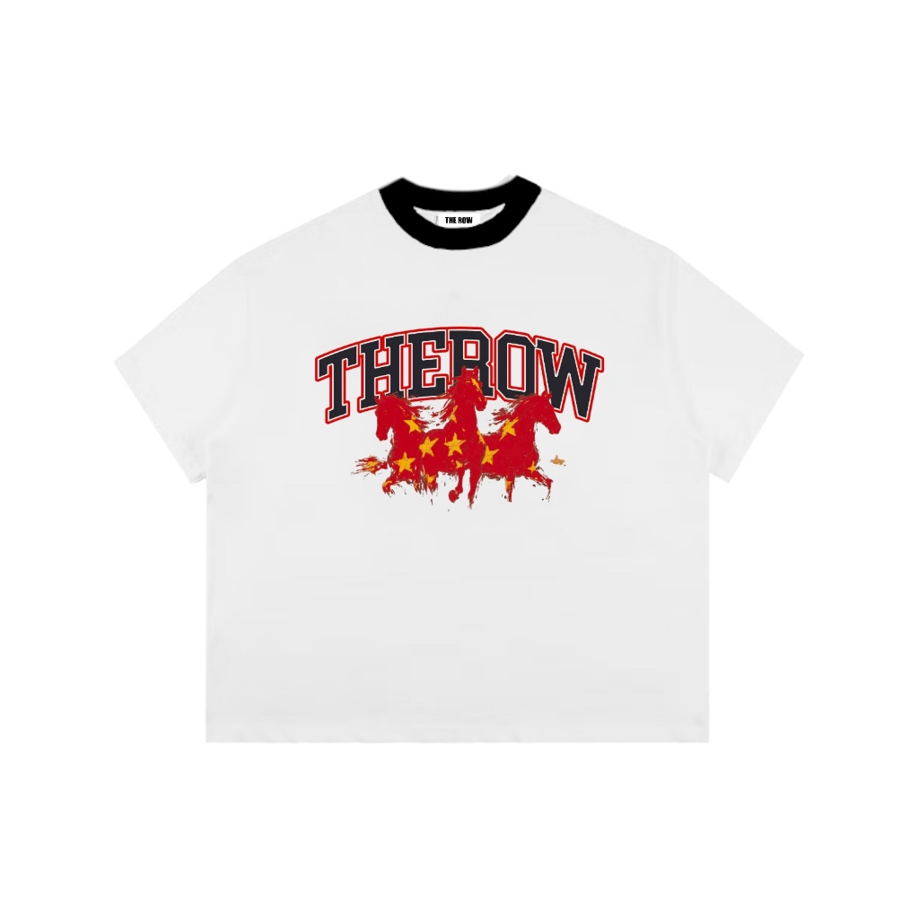 [TẾT 2026] TN1 THEROW Áo Thun Boxy Local Brand Tay Ngắn Cotton 250gsm "NGỰA" Áo Phông Forrm Rộng Kiểu Đẹp Unisex Nam Nữ | BigBuy360 - bigbuy360.vn