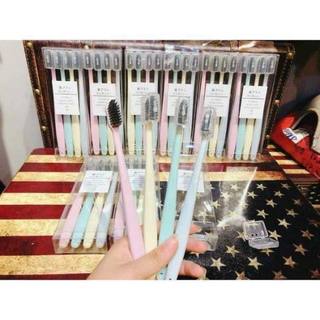 SÉT 4 Bàn Chải Đánh Răng Than Tre 2+2 [RẺ VÔ ĐỊCH]