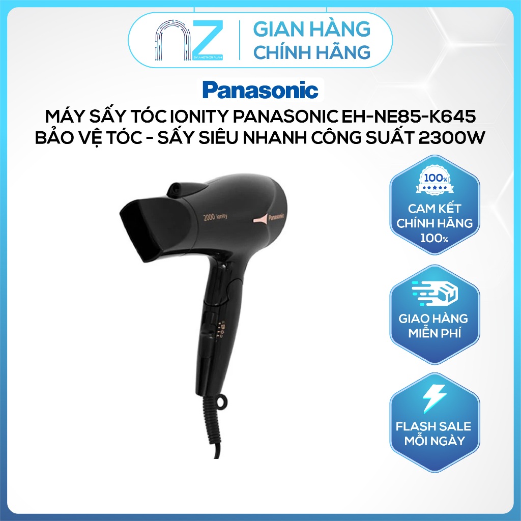 [ Chính Hãng ] Máy sấy tóc ionity Panasonic EH-NE85-K645 Bảo vệ tóc sấy siêu nhanh - Công suất 2300W