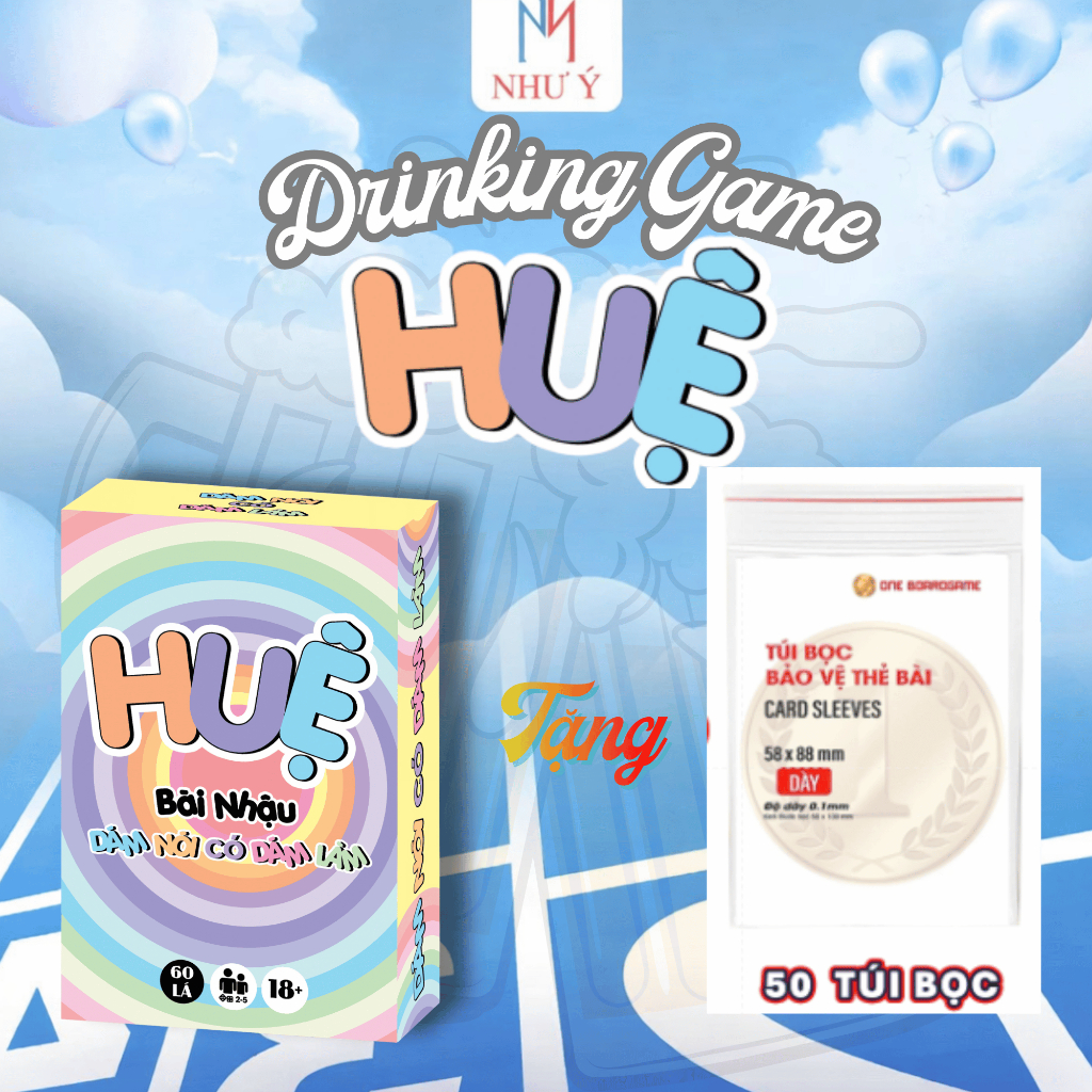 Drinking Game - Bộ bài Huệ 2026 Trò Chơi Trên Bàn Nhậu, Gắn Kết Bạn Bè