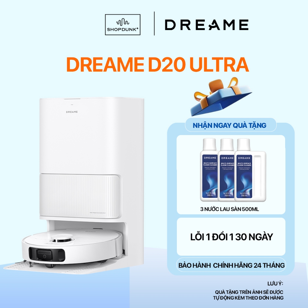 Robot Hút Bụi Lau Nhà Thông Minh Dreame D20 Ultra Chính Hãng | Bảo Hành 24 Tháng