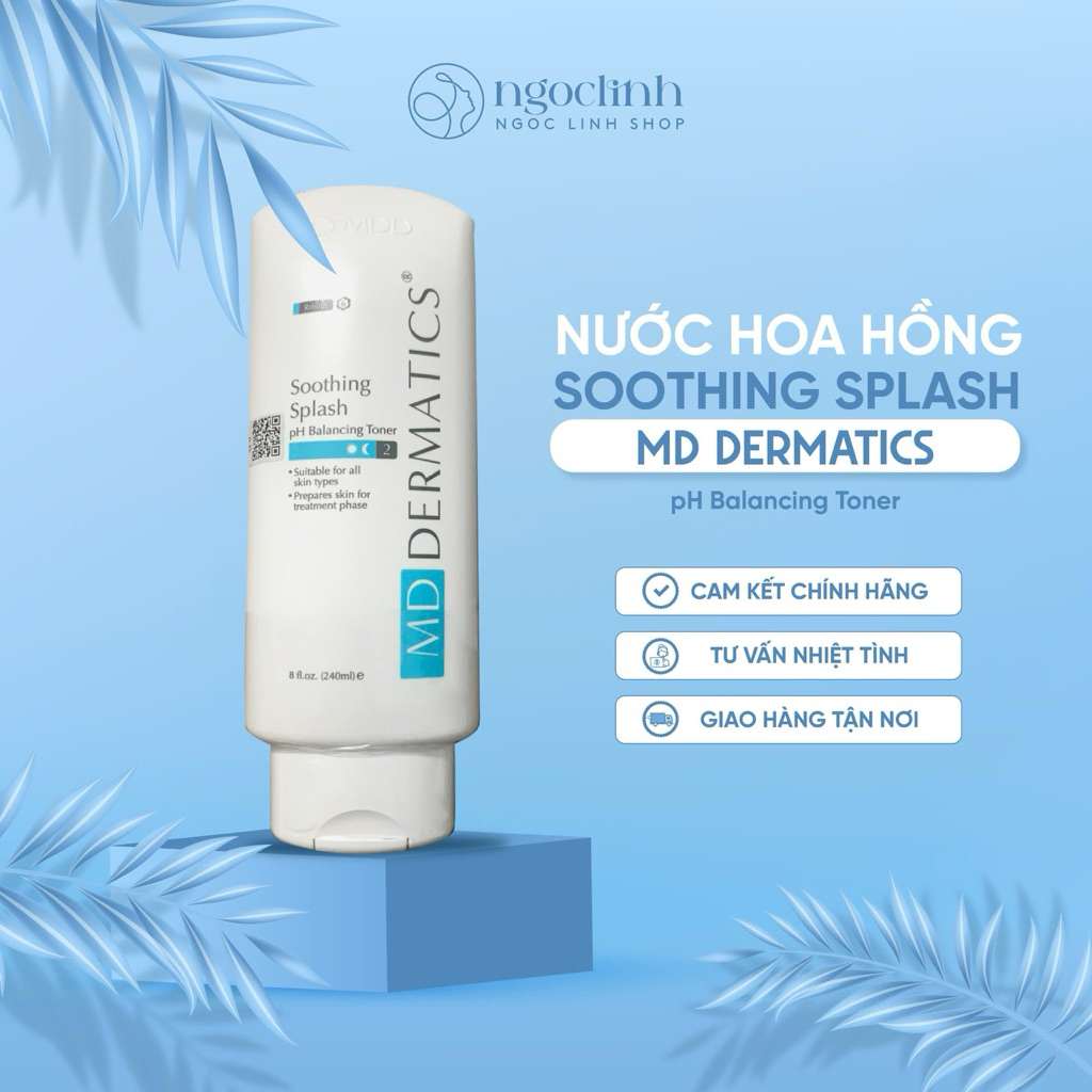 Nước Hoa Hồng Se Khít Lỗ Chân Lông MD Dermatics Soothing Splash pH Balancing Toner