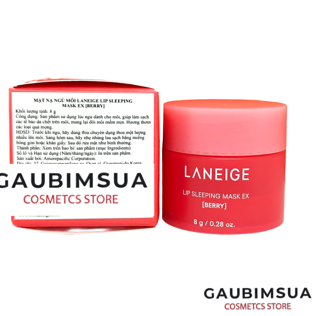 Mặt nạ ngủ môi LANEIGE Lip Sleeping Mask Berry 8g