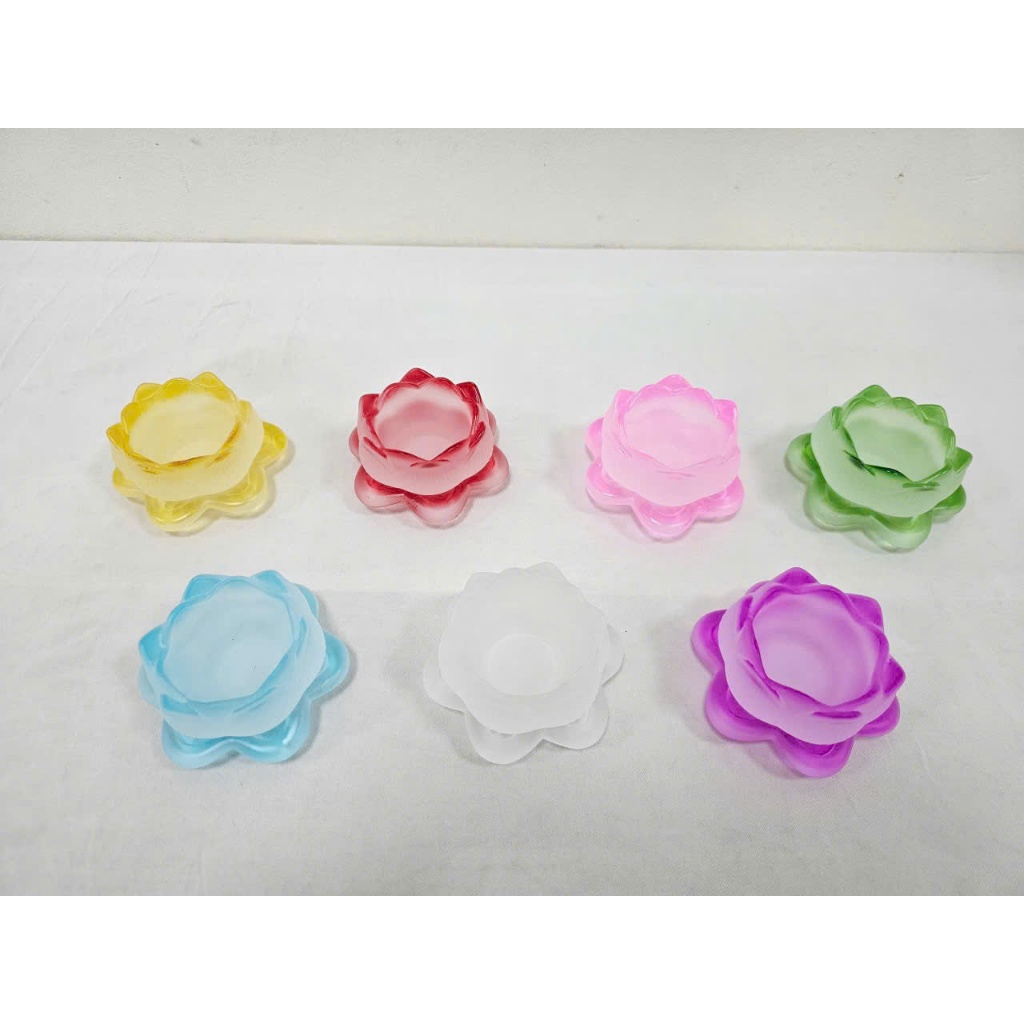 Chân Nến Ngọc - Đế Nến Lưu Ly Thờ Phật, Gia Tiên AP202