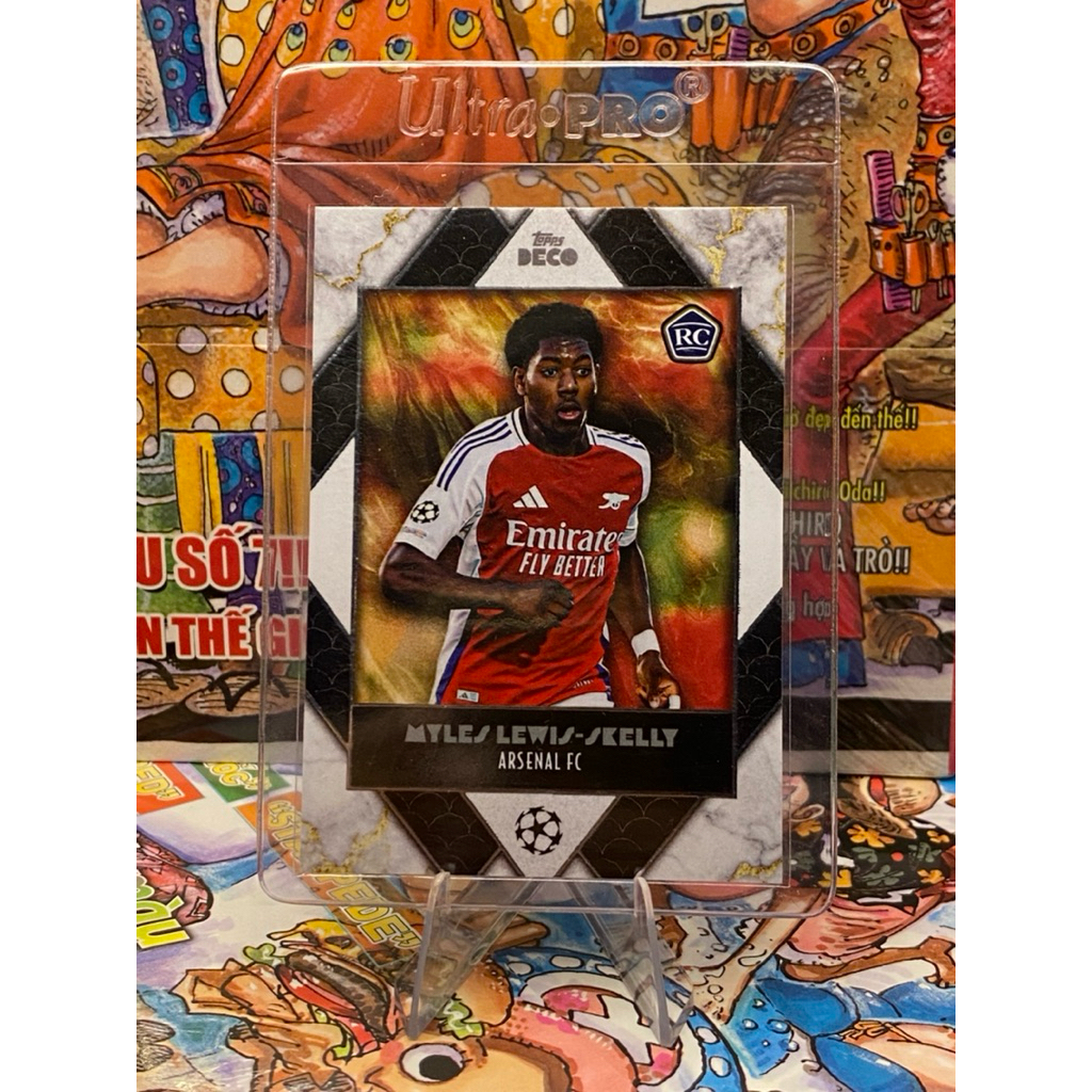[TÀI NĂNG TRẺ HOT ARSENAL] Thẻ Cầu Thủ Myles Lewis Skelly Topps Deco 2024-25 Arsenal Rookie/RC
