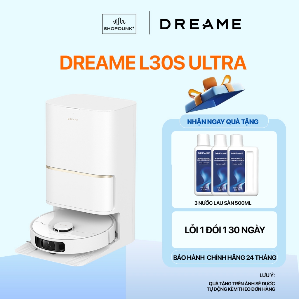 Dreame L30s Ultra Lực Hút 11000Pa Chính Hãng