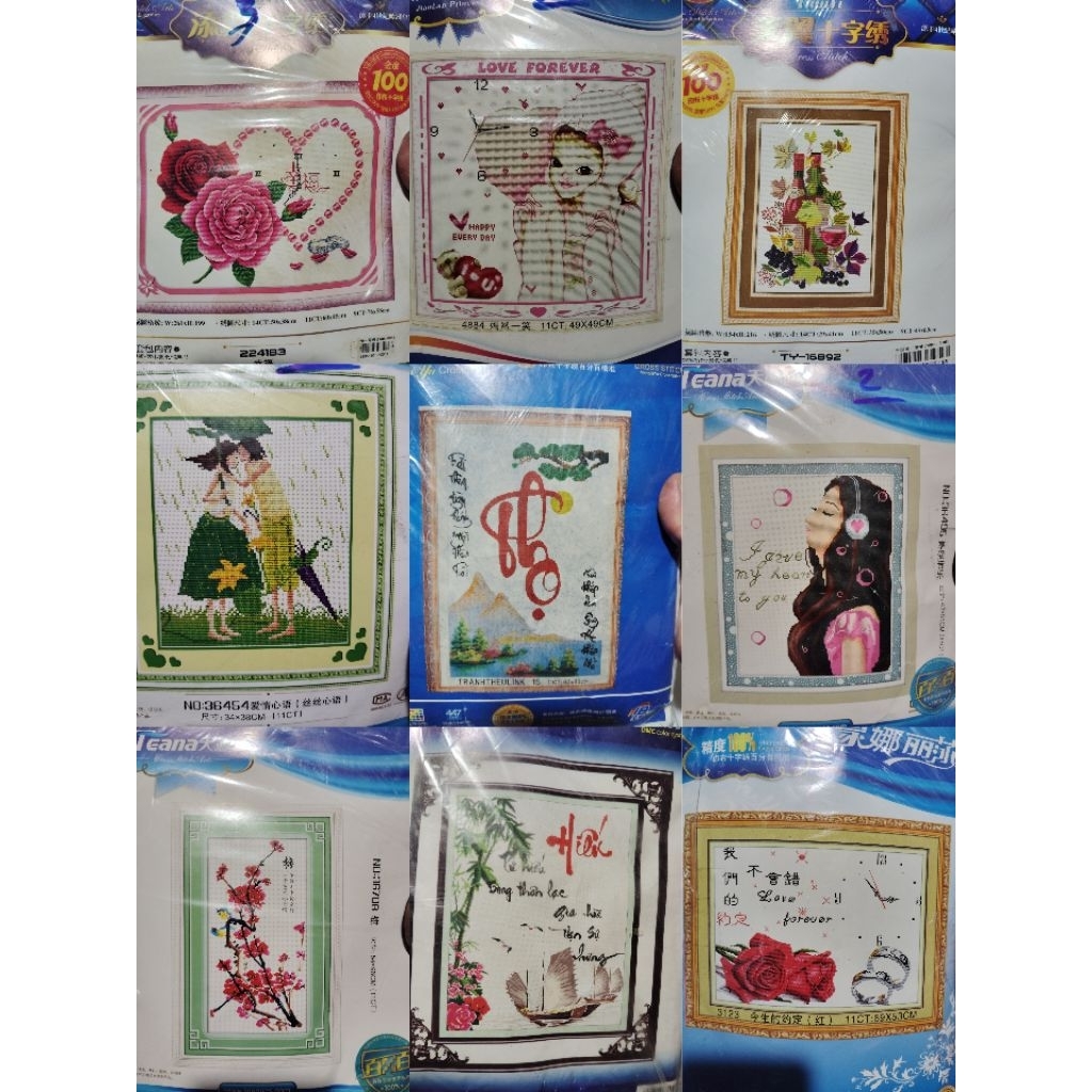 Tranh Thêu chữ thập in sẵn