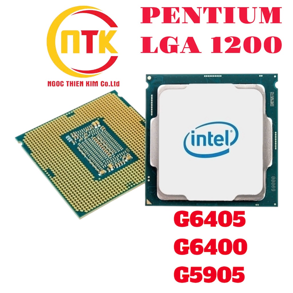 CPU INTEL PETIUM G6405, G6400, G5905. LGA 1200. BH 01 THÁNG
