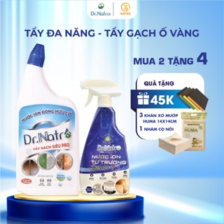 Combo vệ sinh nhà cửa tẩy ố vàng trên gạch, tường, tẩy rỉ set inox, xoong nồi cháy đen, cặn canxi