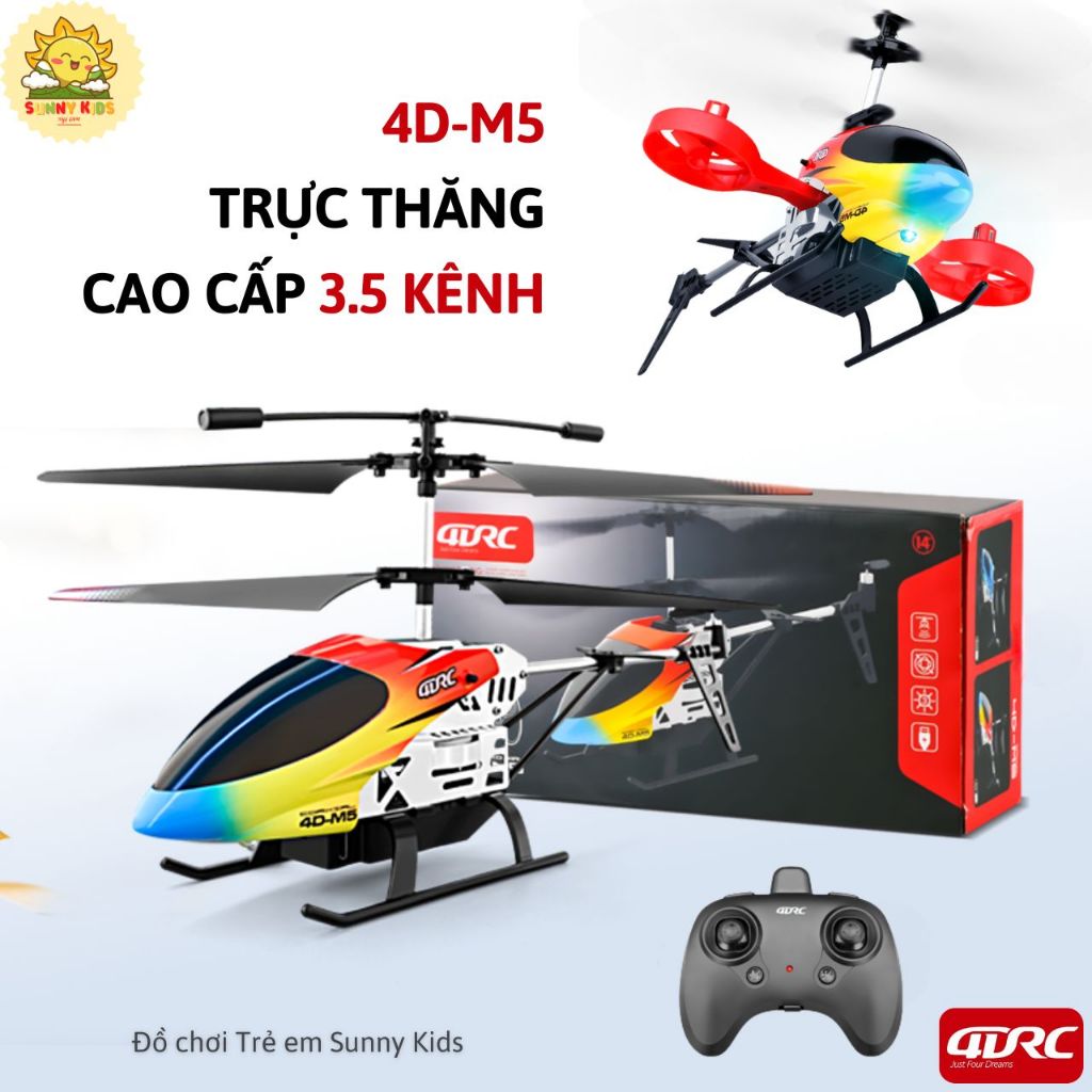 Máy Bay Đồ Chơi Trực Thăng Điều Khiển Từ Xa 3.5 Kênh M5, Tự Giữ Độ Cao Cân Bằng, Chất Liệu Bền, Cao 