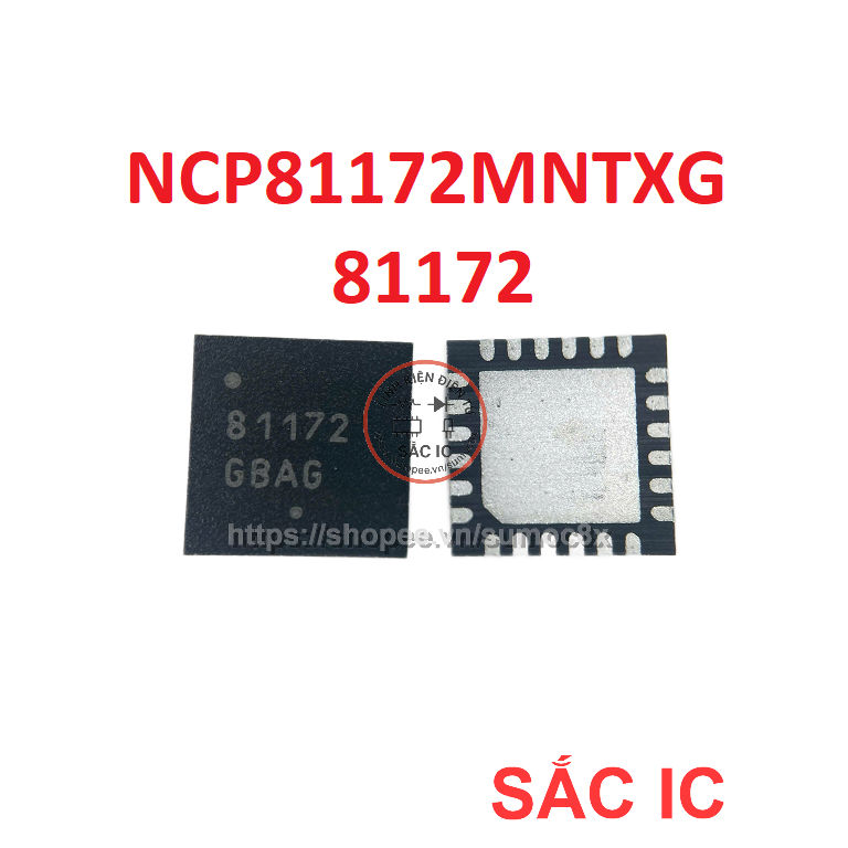[N92] NCP81172 81172 ic quản lý nguồn trên bo mạch - Mới nguyên bản - Original NEW