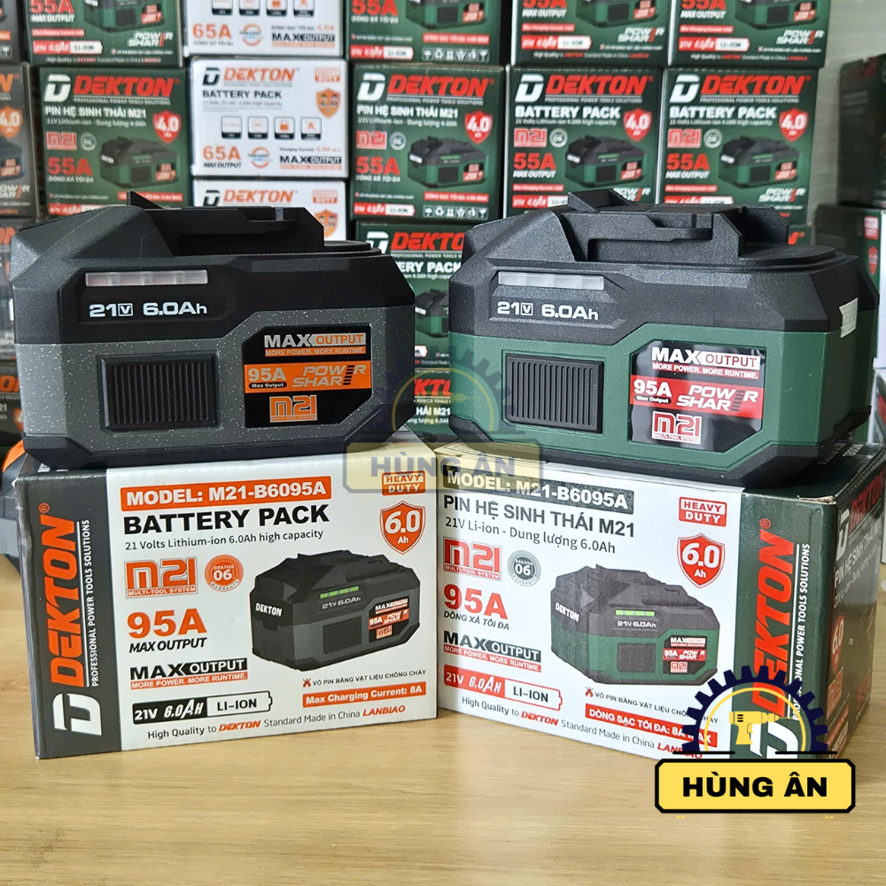 PIN DEKTON THẾ HỆ 3 GEN 3 PRO-M21-B4055A-B4085-B6015PRO-B60100PLUS-B7595PROMAX/Xanh/Xám/Chân pin phổ